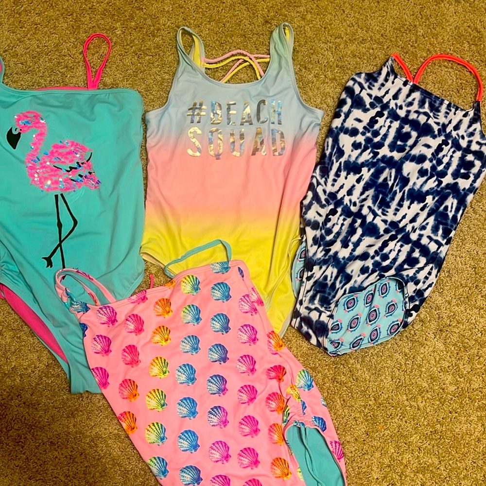 Girls Swim Bundle. All one pieces. Sizes 12-14.